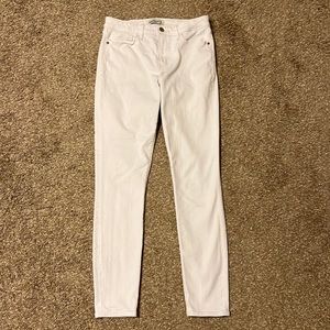 Abercrombie & Fitch Mid Rise Super Skinny White Jeans Stretchy Size 27 4R
